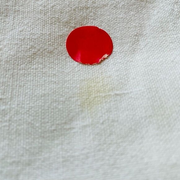 Vintage Embroidered Tablecloth Linen 50s Floral Pattern 32 x 48 u - Picture 8 of 9